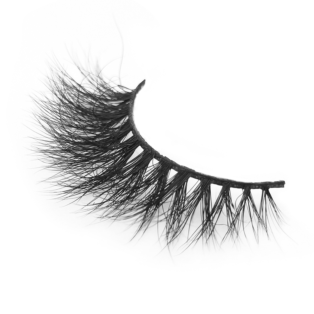 Wholesale Price Real Mink Fur 3D Strip Eyelashes with Customized Box in the UK/US Soft and Dramatic Lashes YY99